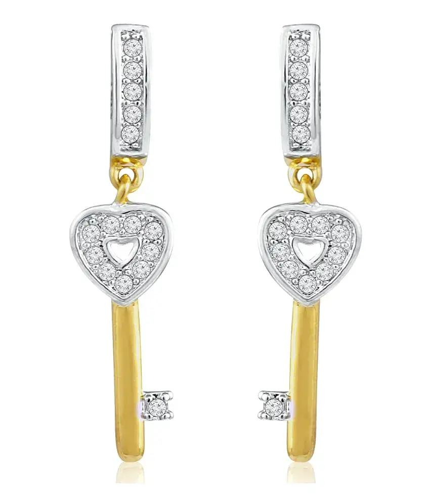 Spargz Gold Plated CZ Diamond Party Hook Earrings for Women Aier 941 Buy Spargz Gold Plated CZ Diamond Party Hook Earrings for Women Aier 941 Online in India on Snapdeal