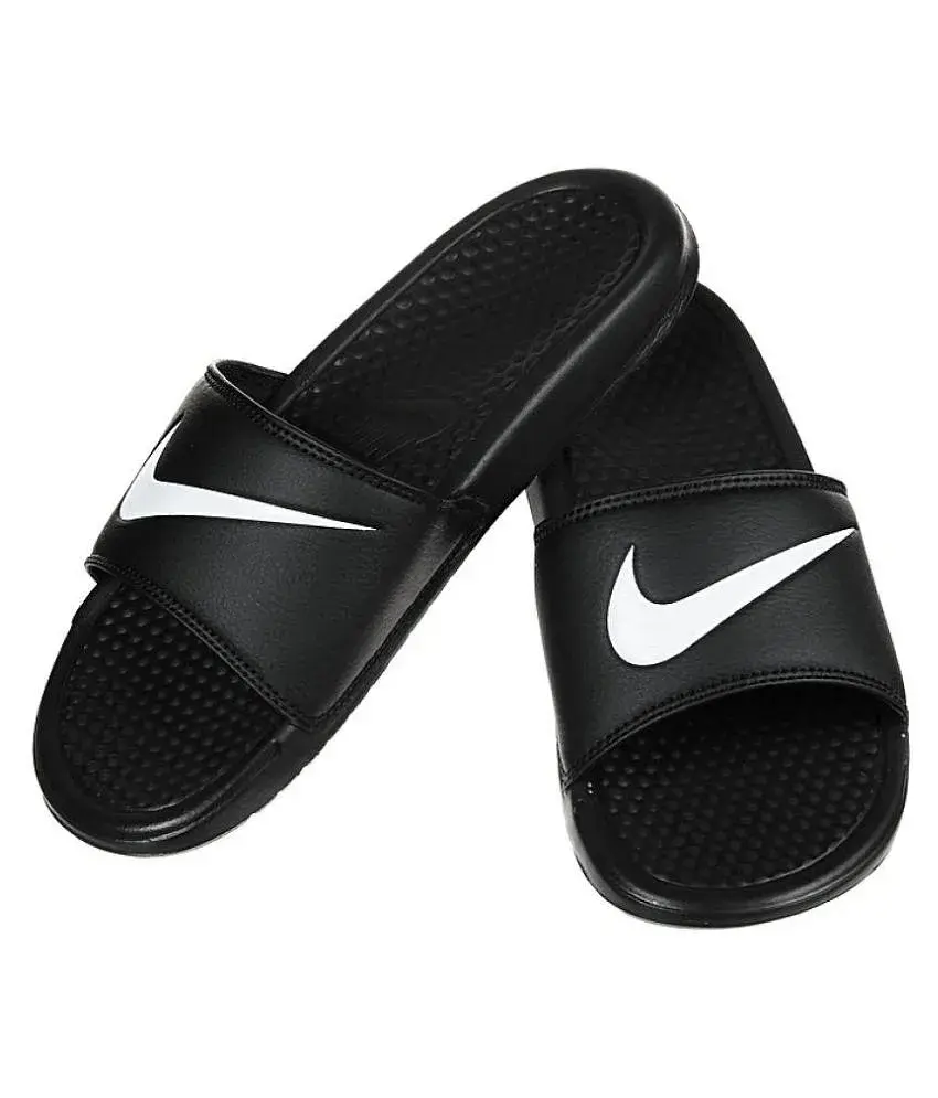 Nike Black Slide Flip flop Buy Nike Black Slide Flip flop Online at Best Prices in India on Snapdeal