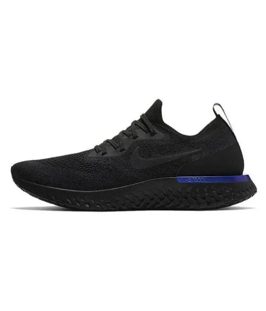 Imported Nike Epic React Flyknit Black Running Shoes