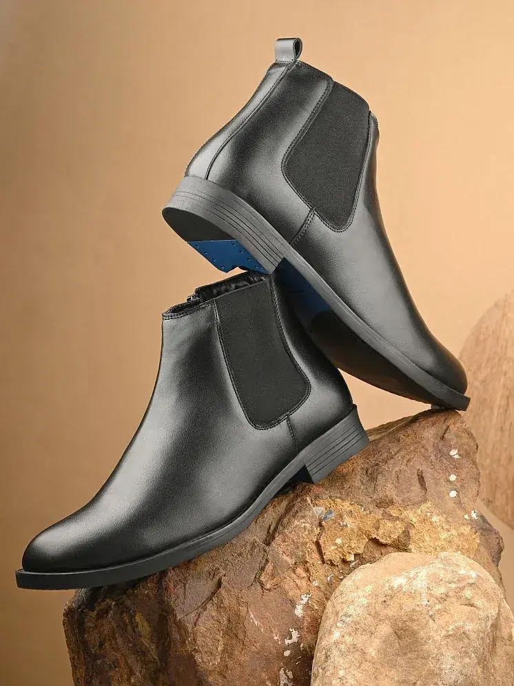 El Paso Black Men s Formal Boots