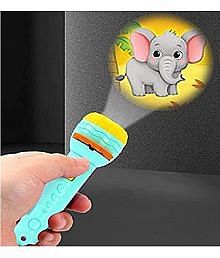 Kidsaholic Toy Torch with 3 slides 24 patterns Mini Projector Torch Toy Slide Flashlight Projector t