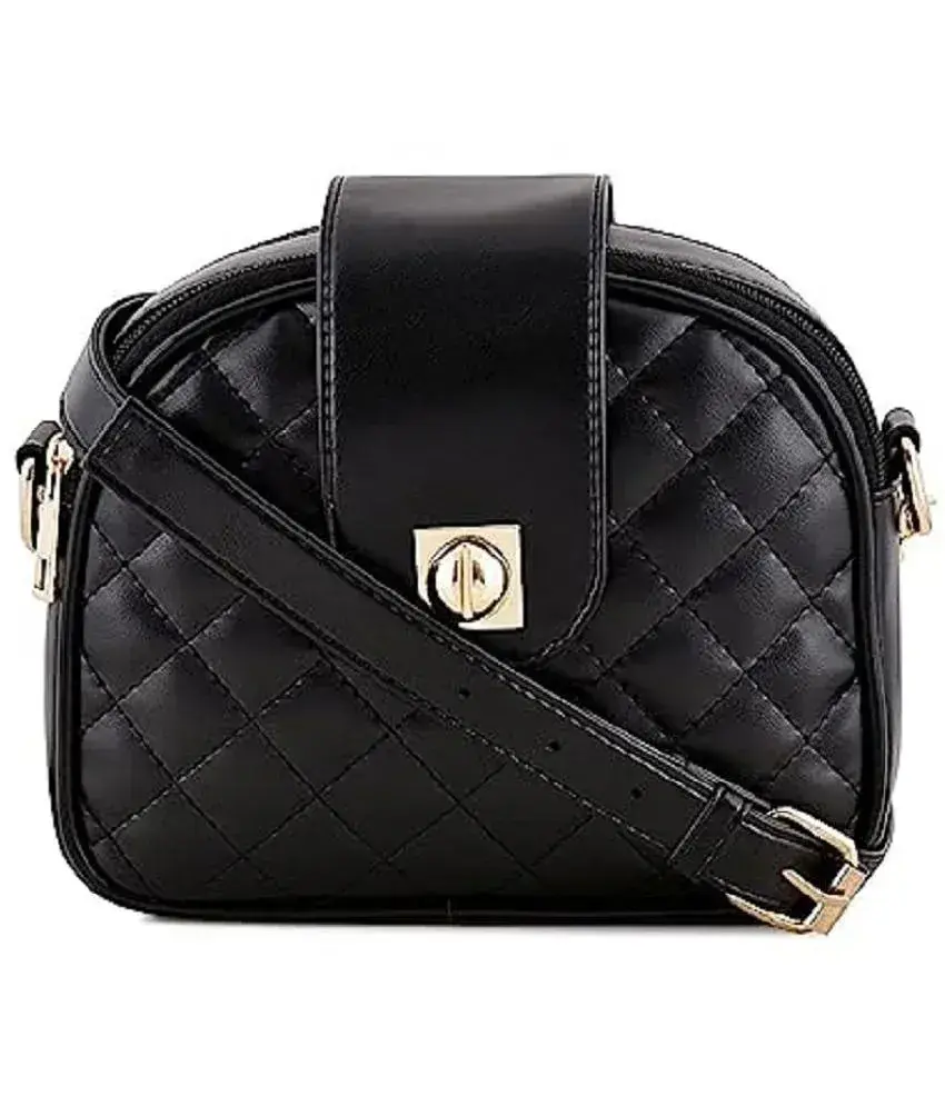 Buy SAKWOODS Black PU Sling Bag at Best Prices in India Snapdeal